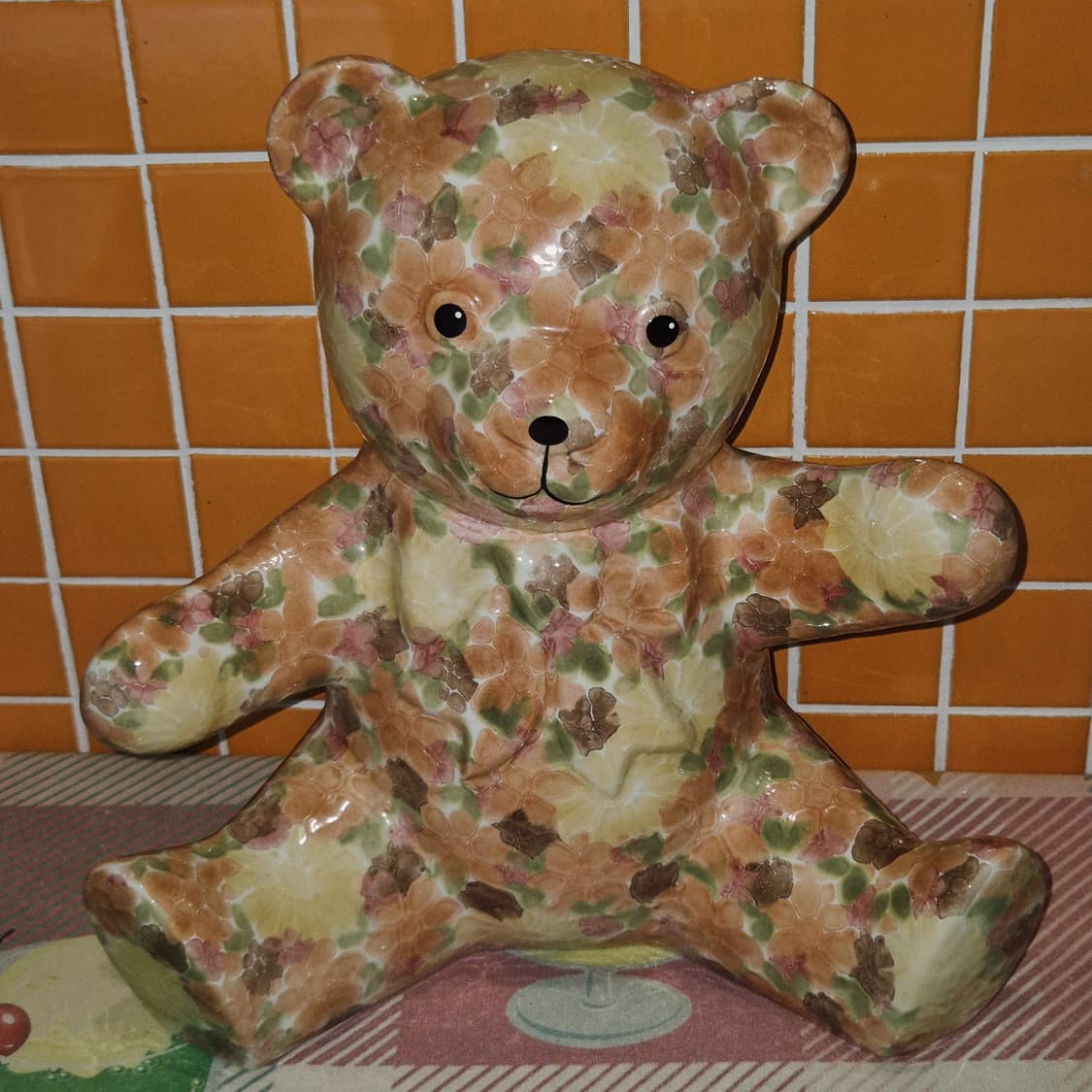 80s 영국 파크로즈 테디베어 플로랄 3XL 피겨린 상품이미지10