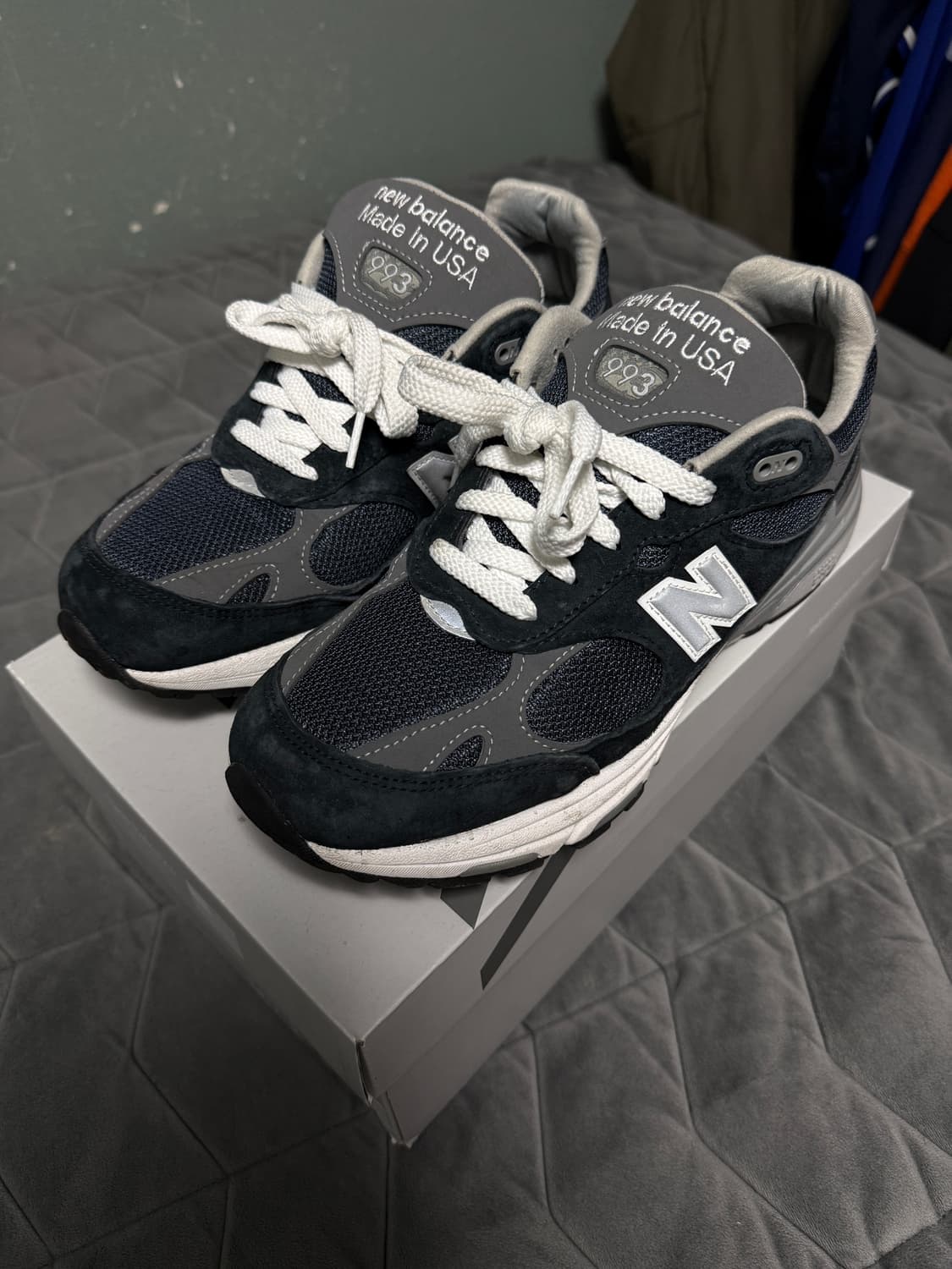 뉴발란스 993 네이비 265 실착 1회 상품이미지2