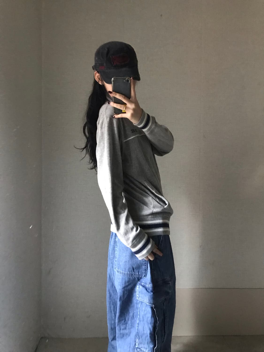 컨버스 그레이 벨벳 스타집업 상품이미지3