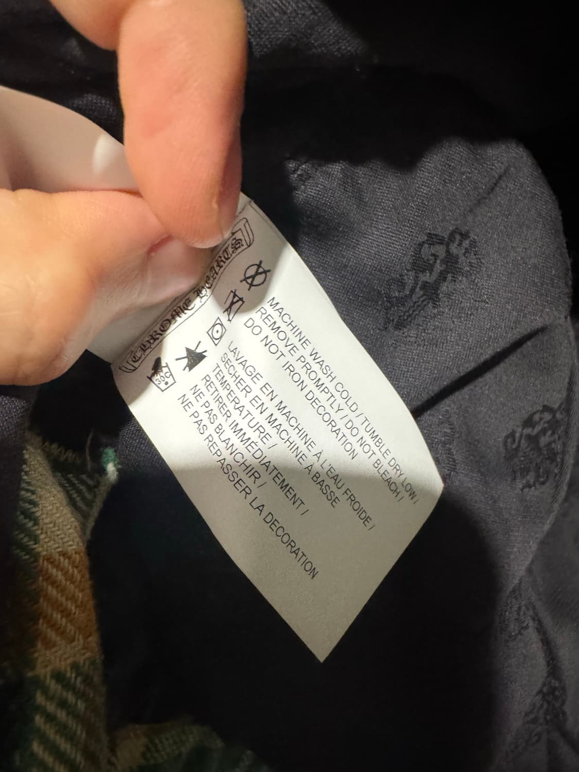 m 크롬하츠 플란넬 셔츠 자켓 상품이미지6