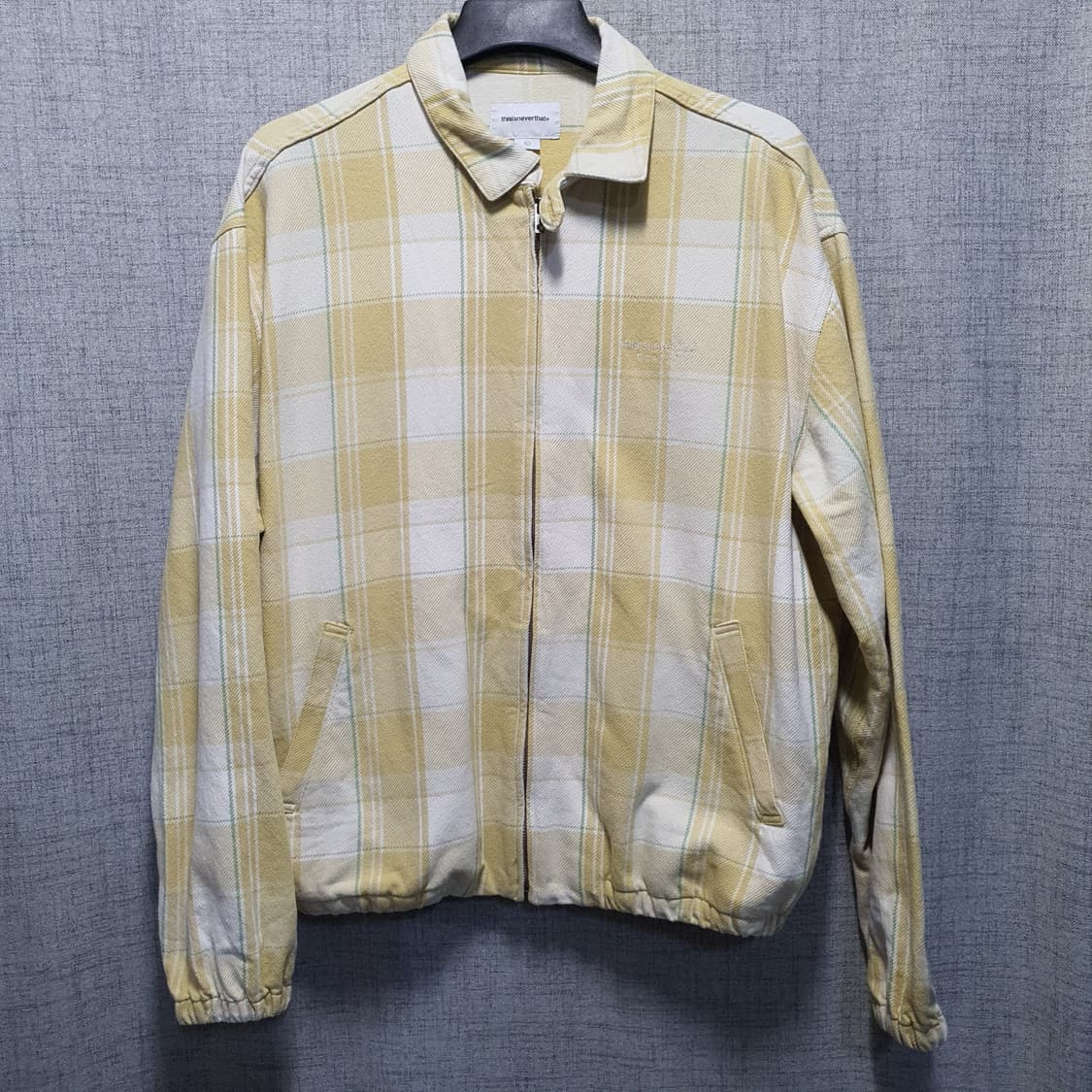 디스이즈네버댓 빅 격자 플란넬 블루종 자켓  상품이미지2