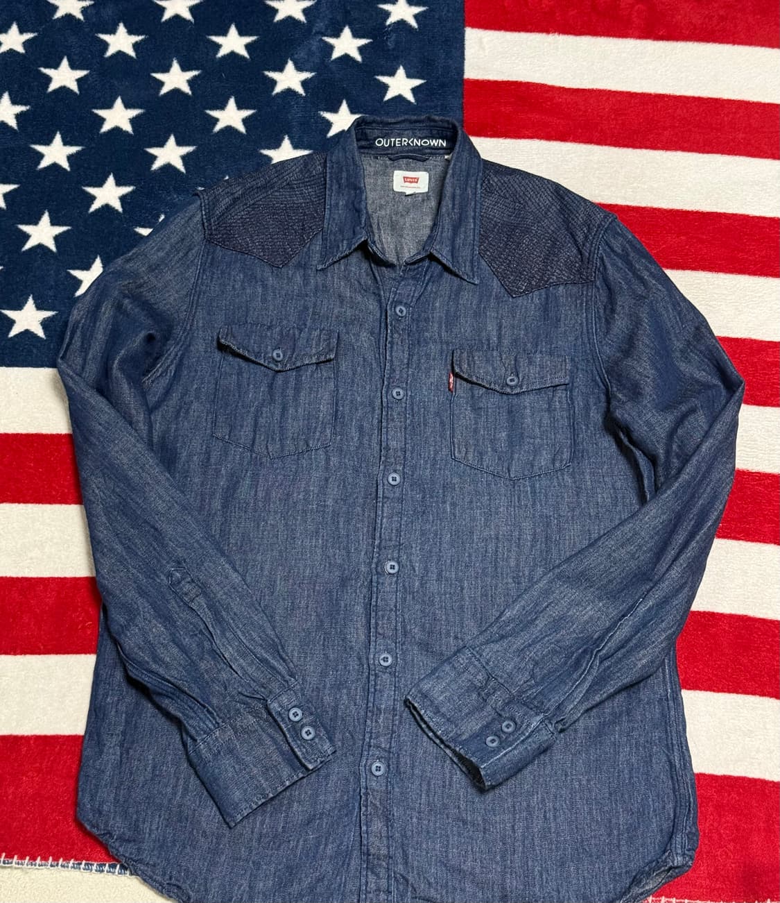 리바이스 샴브레이셔츠 Levi’s Chambray shirt 인디고빈티지 상품이미지5