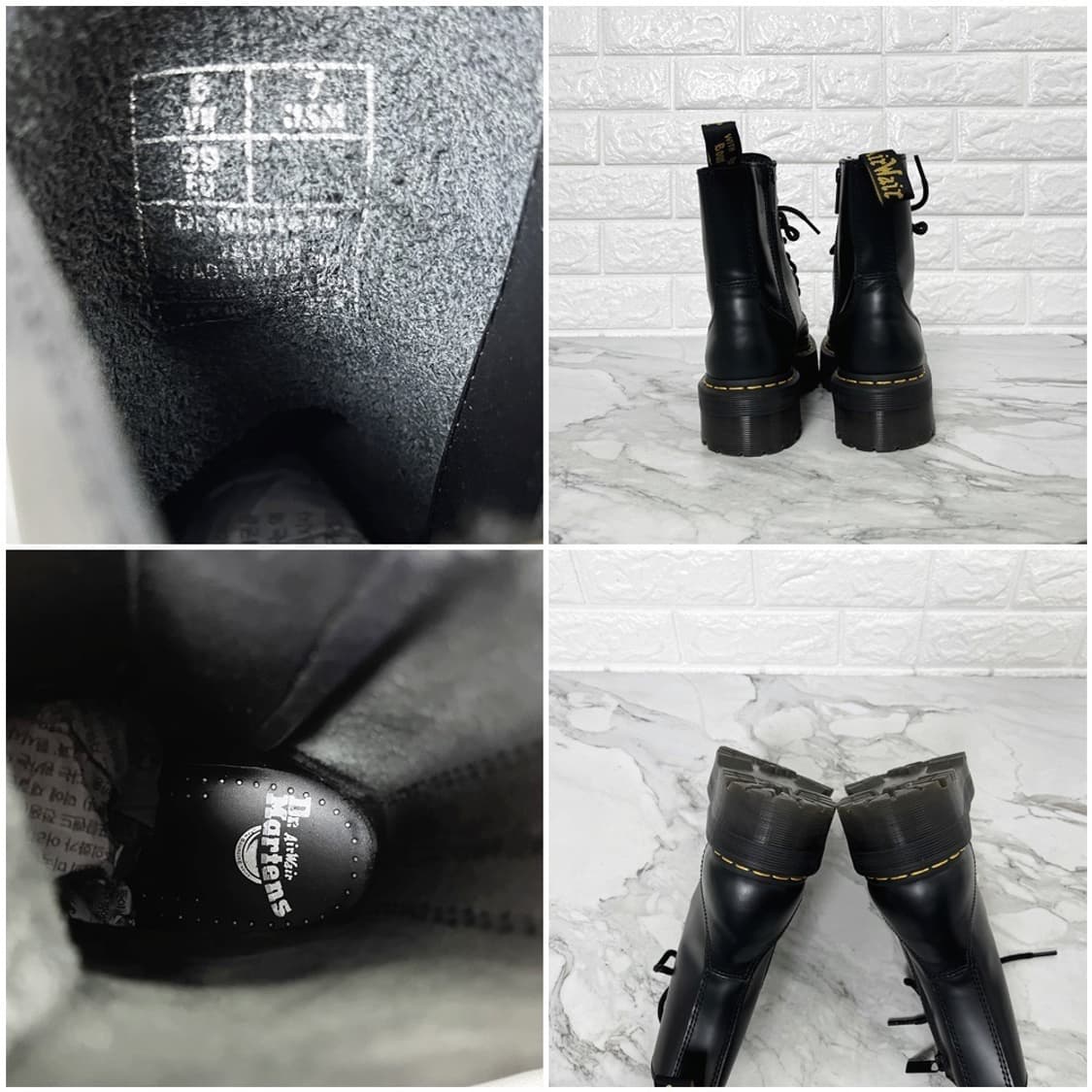 닥터마틴 제이든 플랫폼 부츠 블랙 250 UK6 상품이미지6