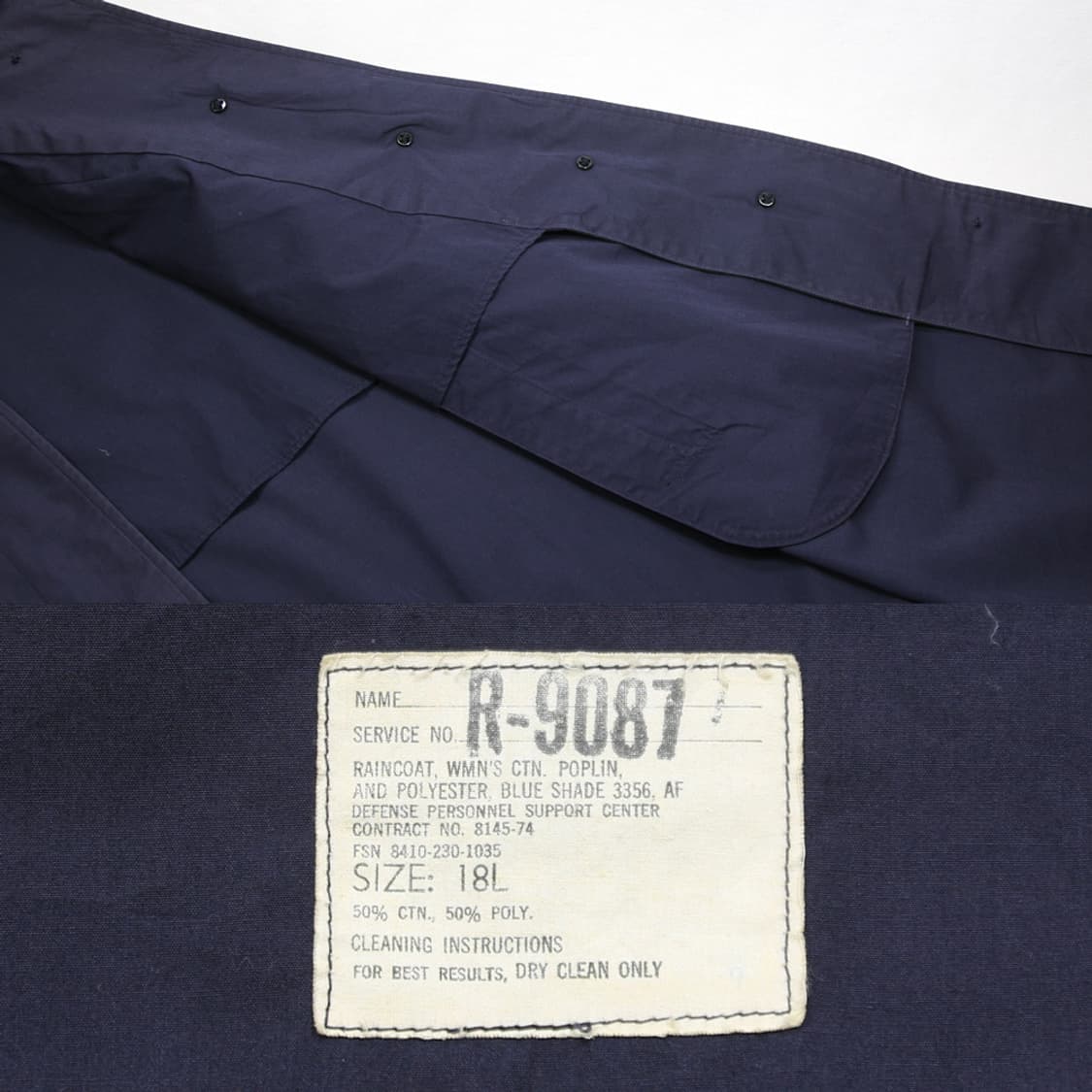 (착용컷) 70's USAF 레인 코트 (여성용 18L) 상품이미지7