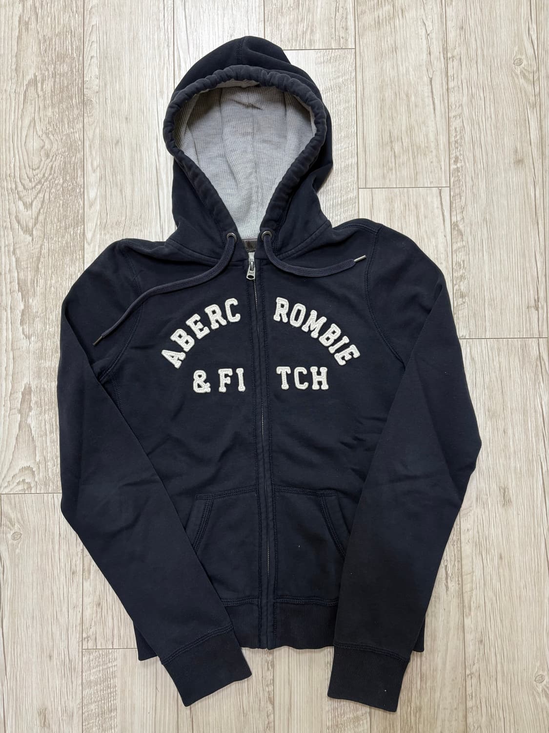 아베크롬비 후드집업 딱붙핏 네이비 m 상품이미지1
