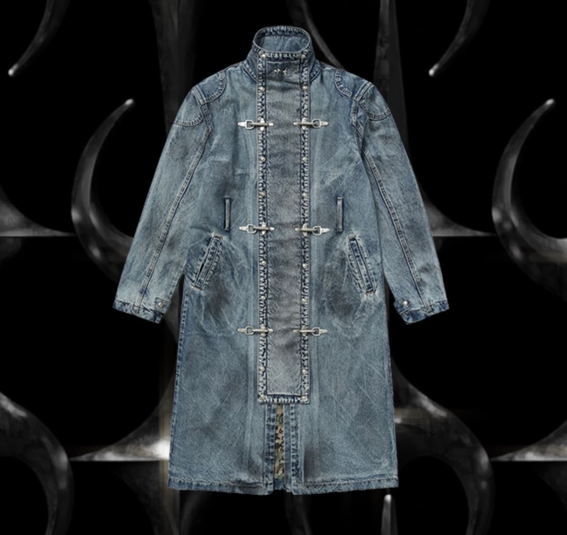 떠그클럽 데님 트렌치 코트 2사이즈 상품이미지1