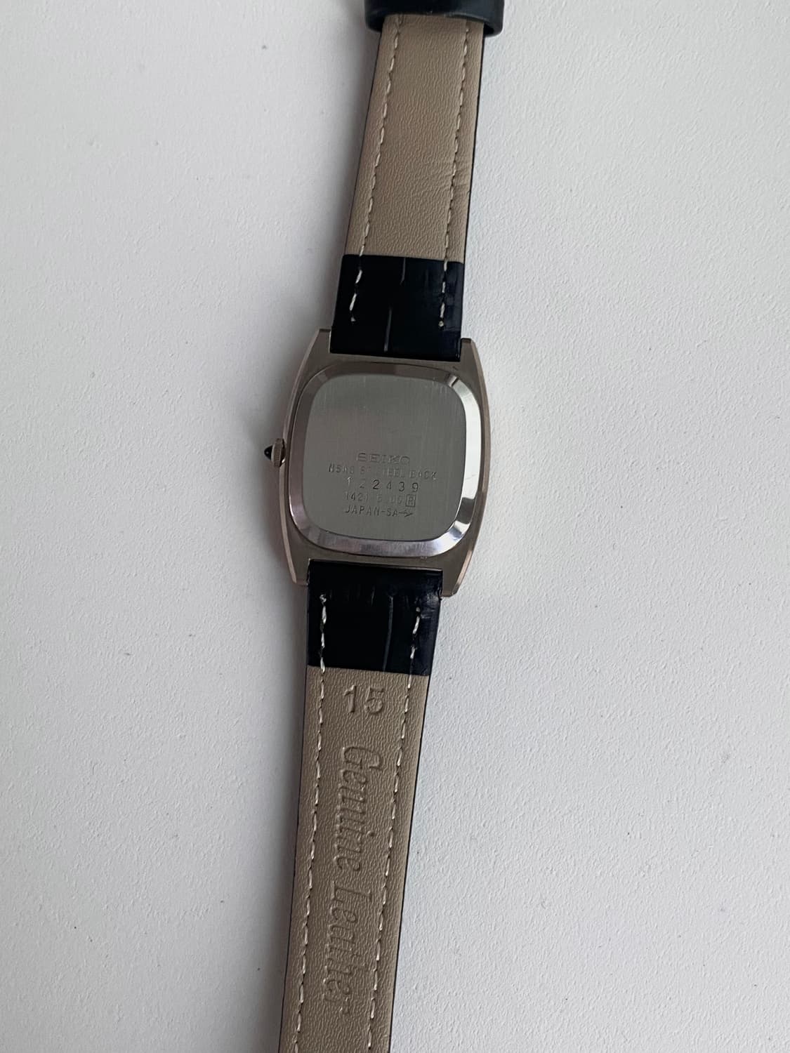Seiko 스퀘어 쿼츠 엑셀린 로즈골드 상품이미지4