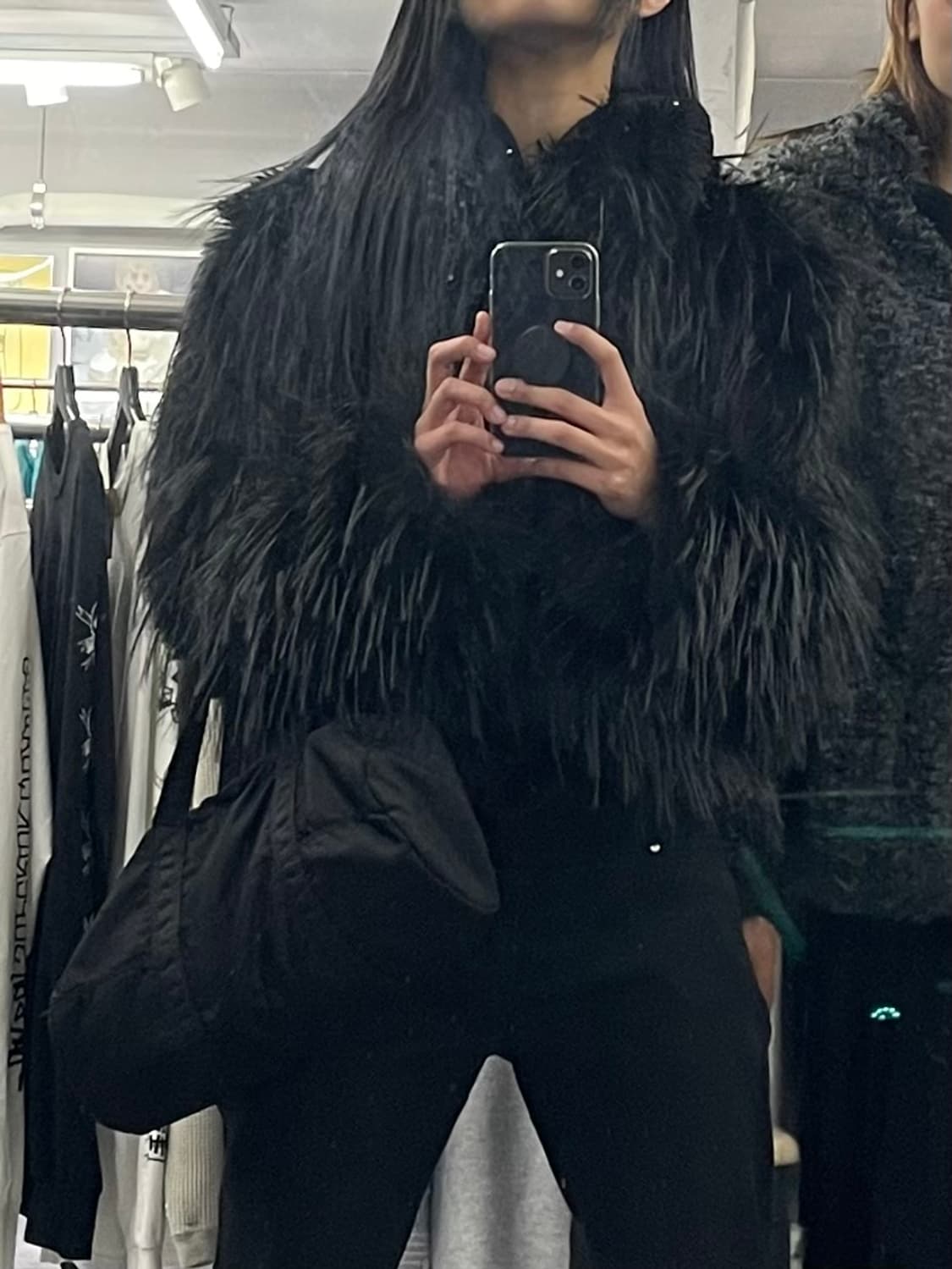 포르테나 퍼자켓 블랙 상품이미지2