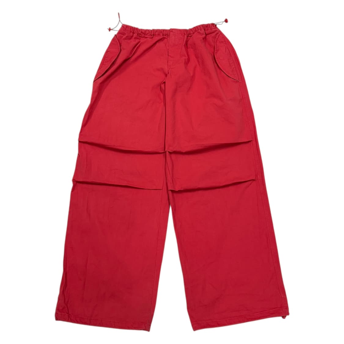 에즈이프캘리 파라슈트 코튼 카고팬츠 바지 레드 상품이미지1