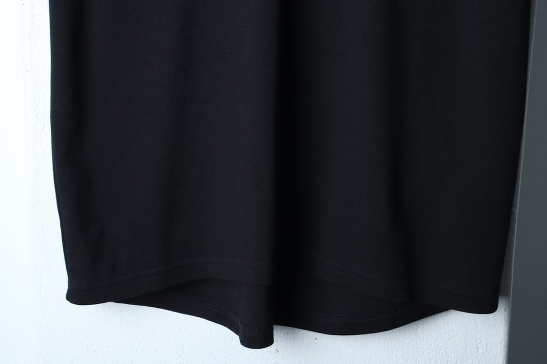 (L-XL) 몰든 반팔 티셔츠 무지 블랙 스판-H33376 상품이미지4
