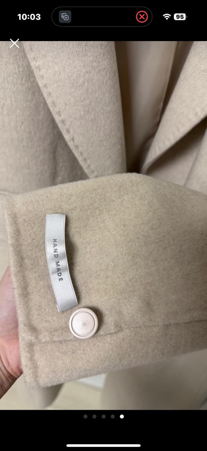 올리브데올리브 울 핸드메이드 코트 1사이즈 상품이미지5