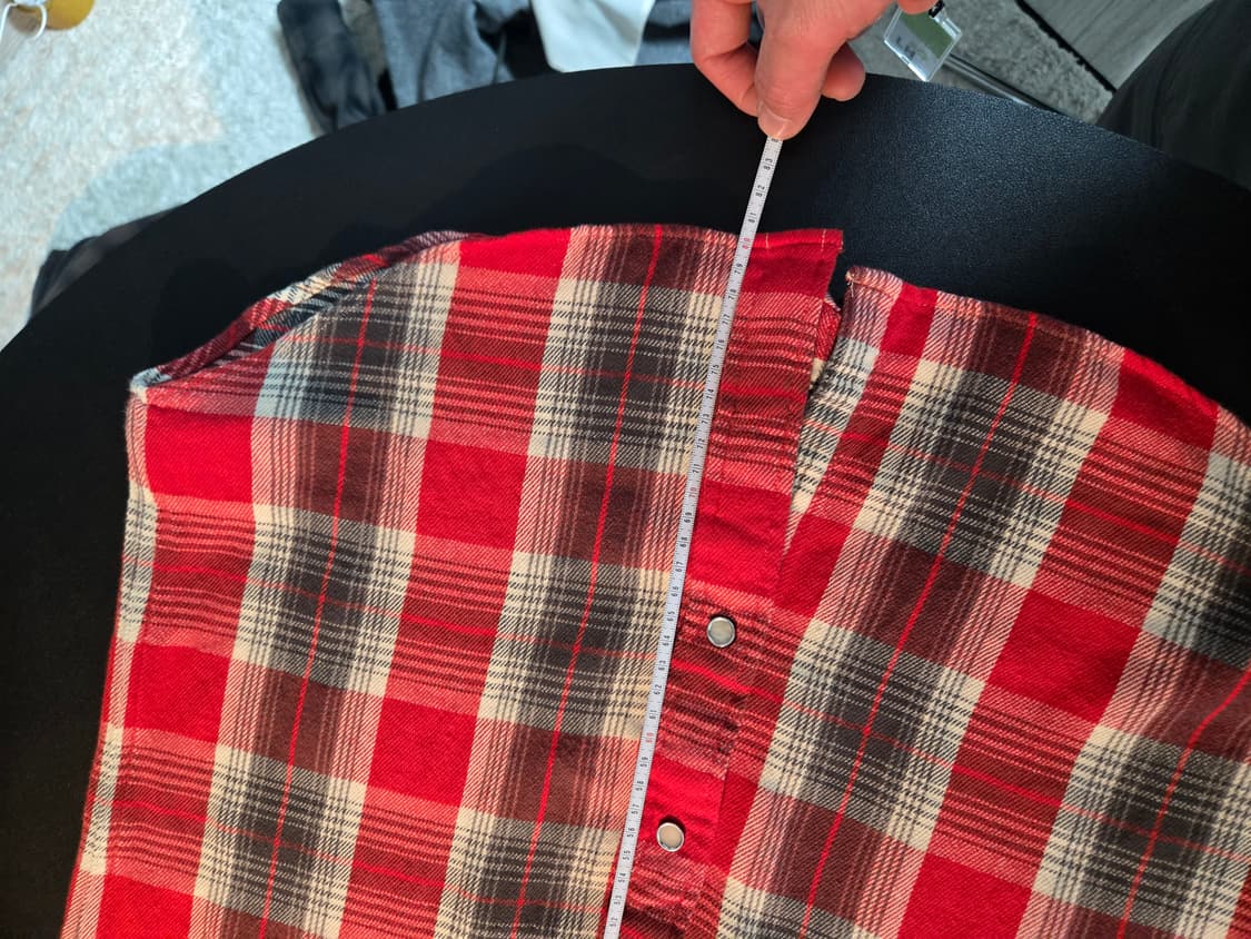 RRL 웨스턴 슬림핏 체크 셔츠 상품이미지4