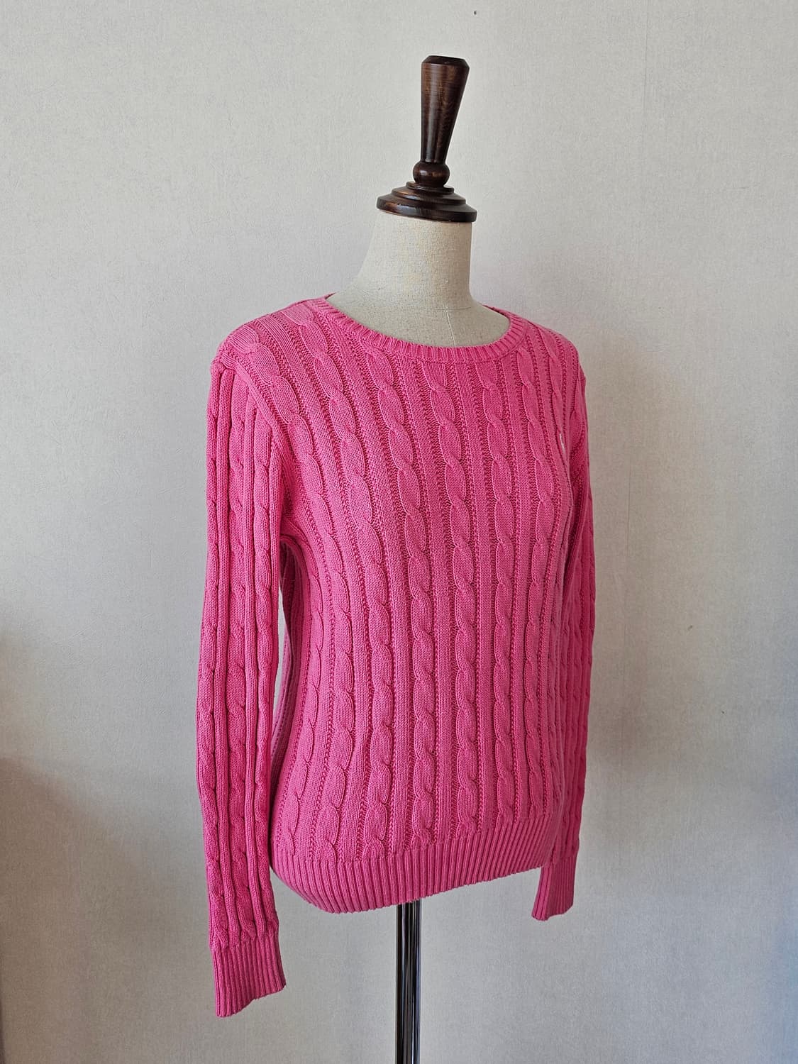 폴로 랄프로렌 케이블 니트 핑크 / 봄 니트 / 여성 44~55 상품이미지4