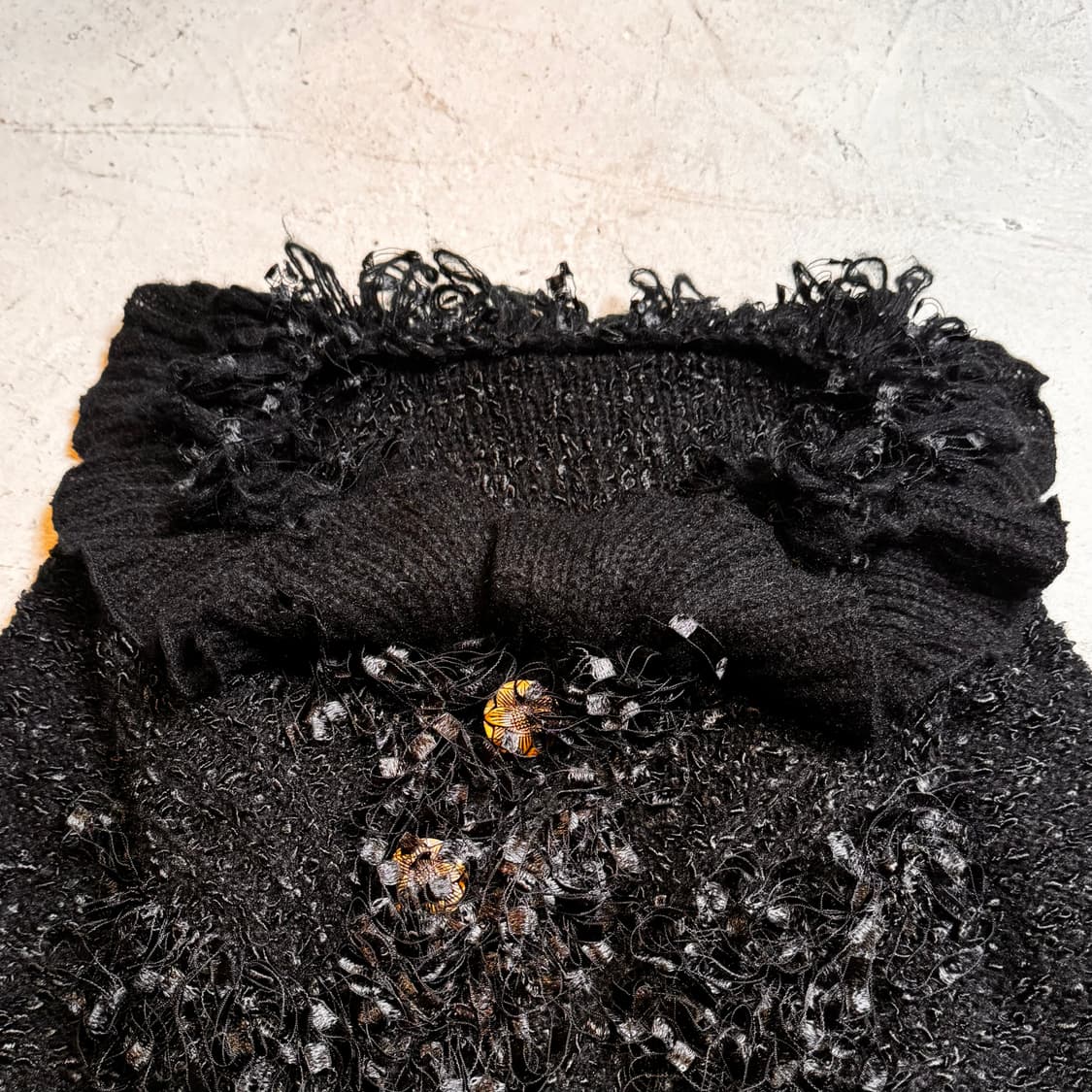 그런지 프린지 언발란스 니트 상품이미지2