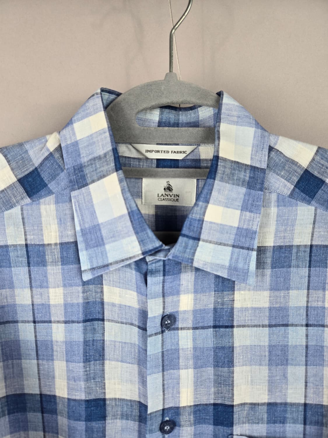 [무료배송]LANVIN 랑방 100 남성 린넨 마 100% 셔츠 정품 상품이미지2