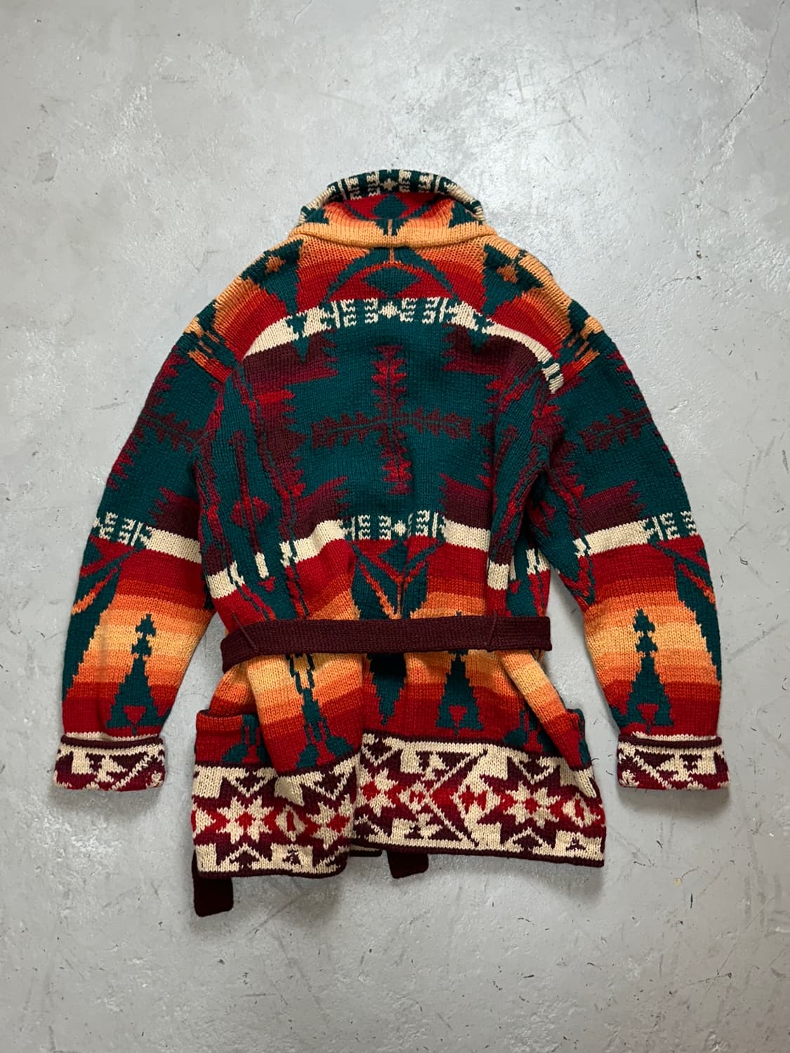 90's 폴로 컨트리 니트 로브 코트 더블알엘 나바호 상품이미지4