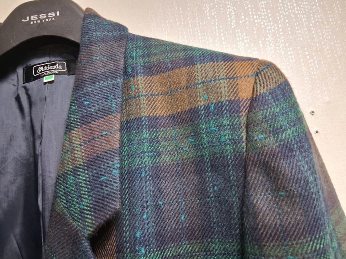 Addenda by RENOWN  체크모직쟈켓  부드러운 순모 6677 상품이미지4