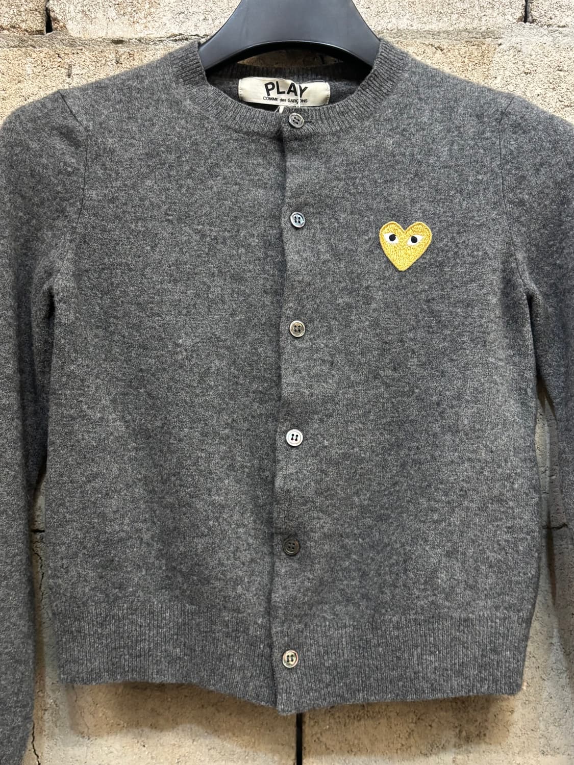 꼼데가르송 골드 하트 니트 가디건 상품이미지3
