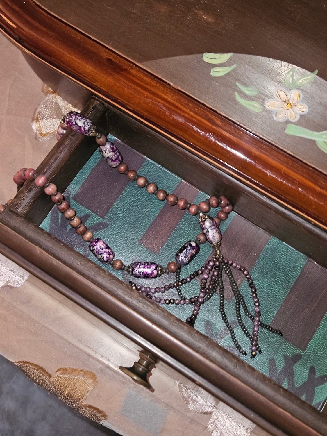 Vintage gemstone necklace 상품이미지1