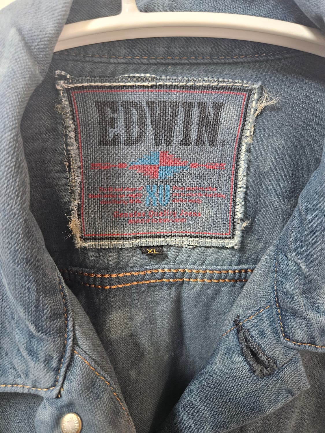 에드윈 워싱 데님자켓 L 상품이미지5