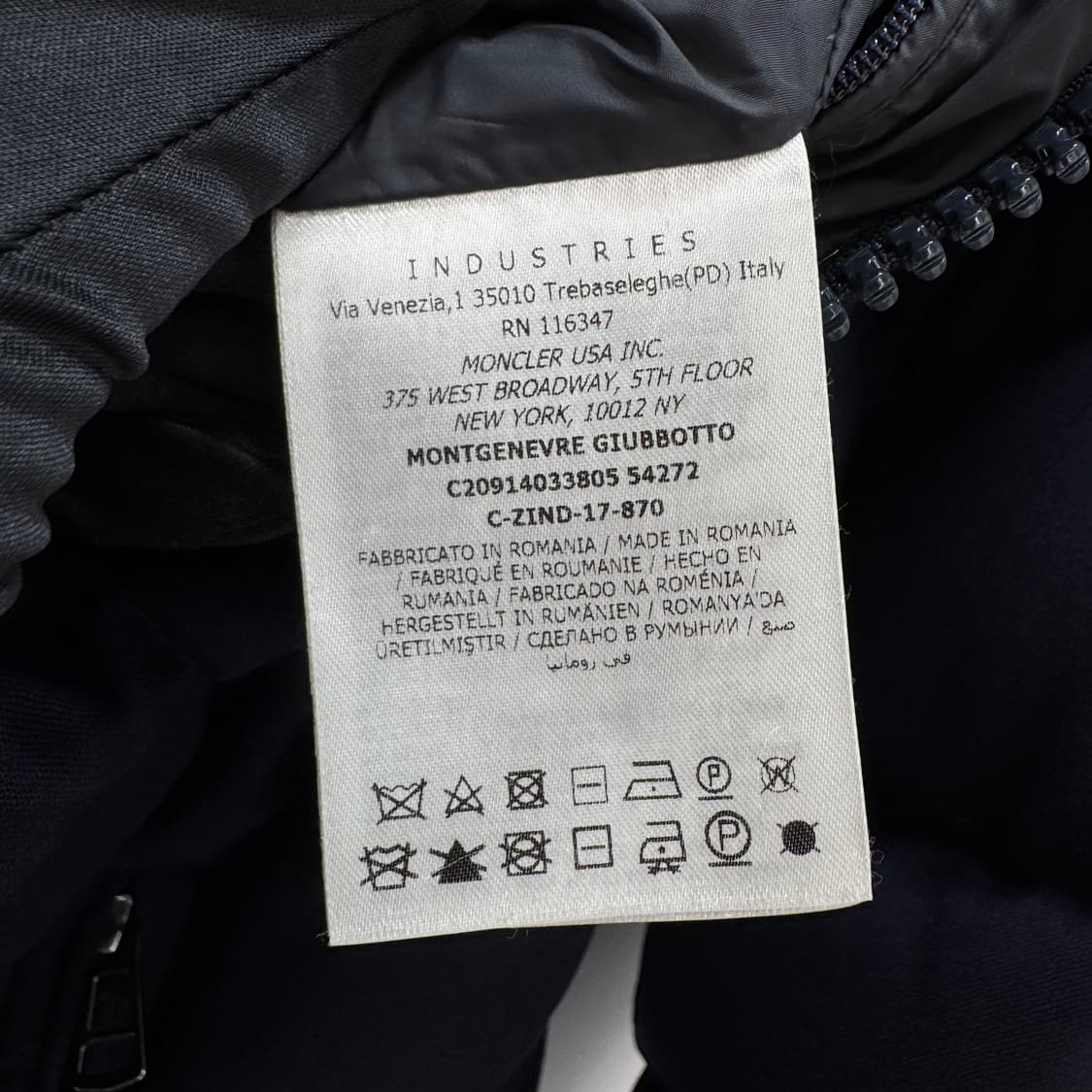[3사이즈] 몽클레어 몽제네브르 패딩 점퍼 네이비 상품이미지10