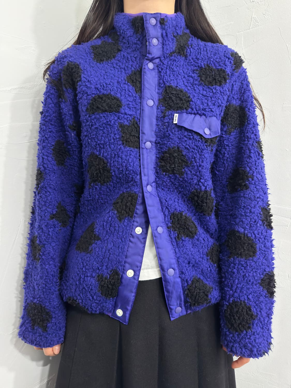 ne-net cat pattern fleece zipup 상품이미지1