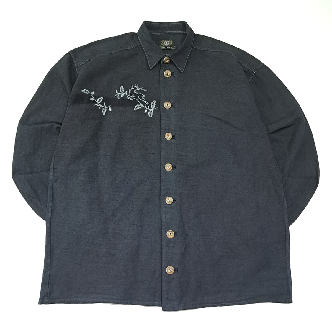 CL665 XL OS 90s 린넨 독일 트라흐텐 바바리안 알펜 셔츠남방 상품이미지1