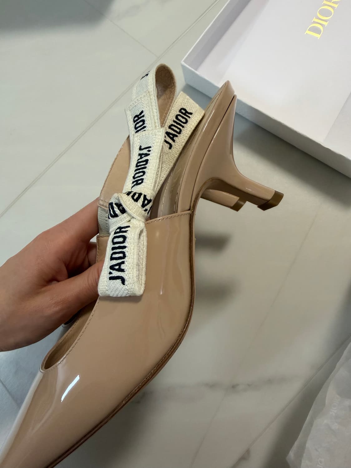 디올 자디올 슬링백 펌프스 베이지 37.5 상품이미지3
