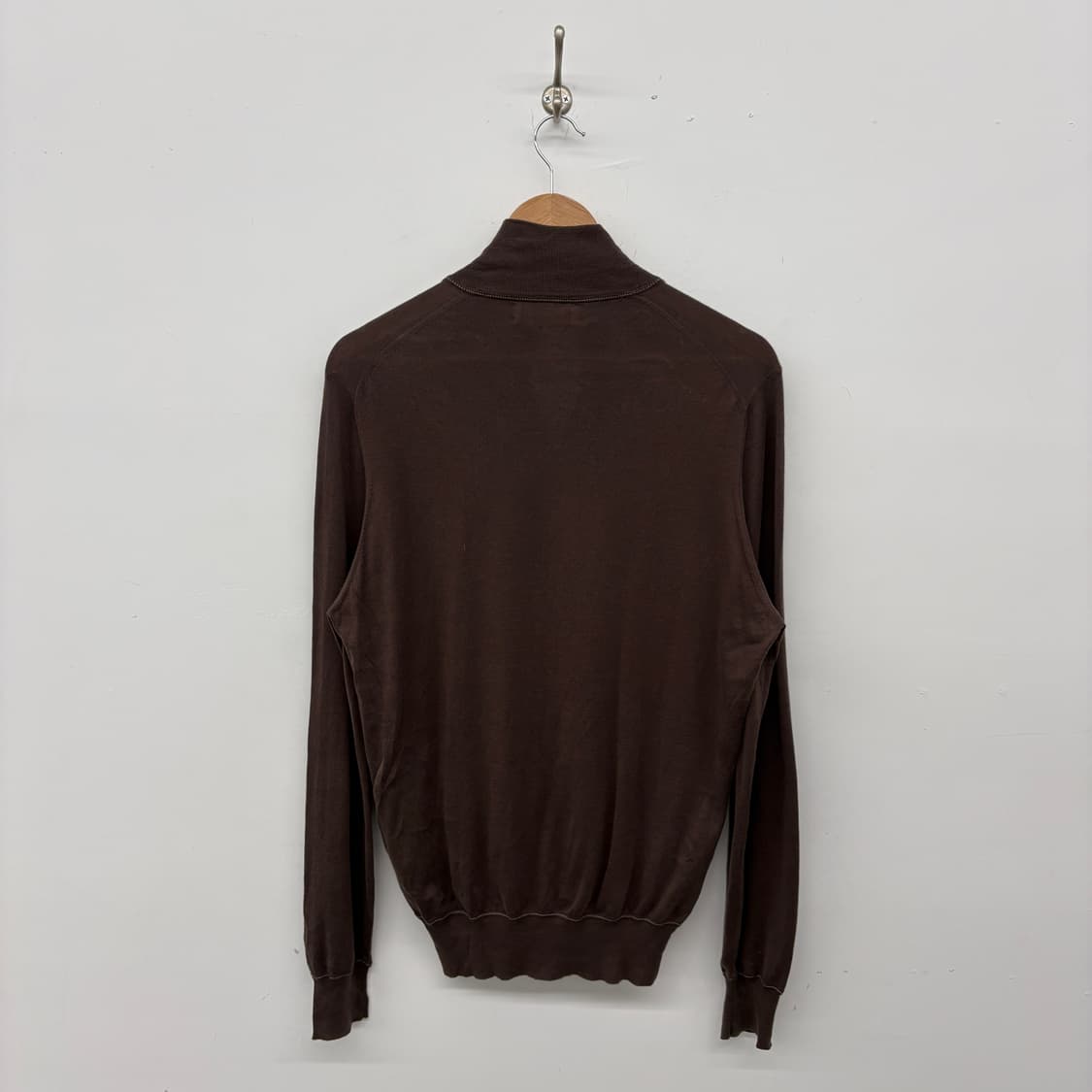 브루넬로 쿠치넬리 브라운 집업 가디건 여성 M 상품이미지6