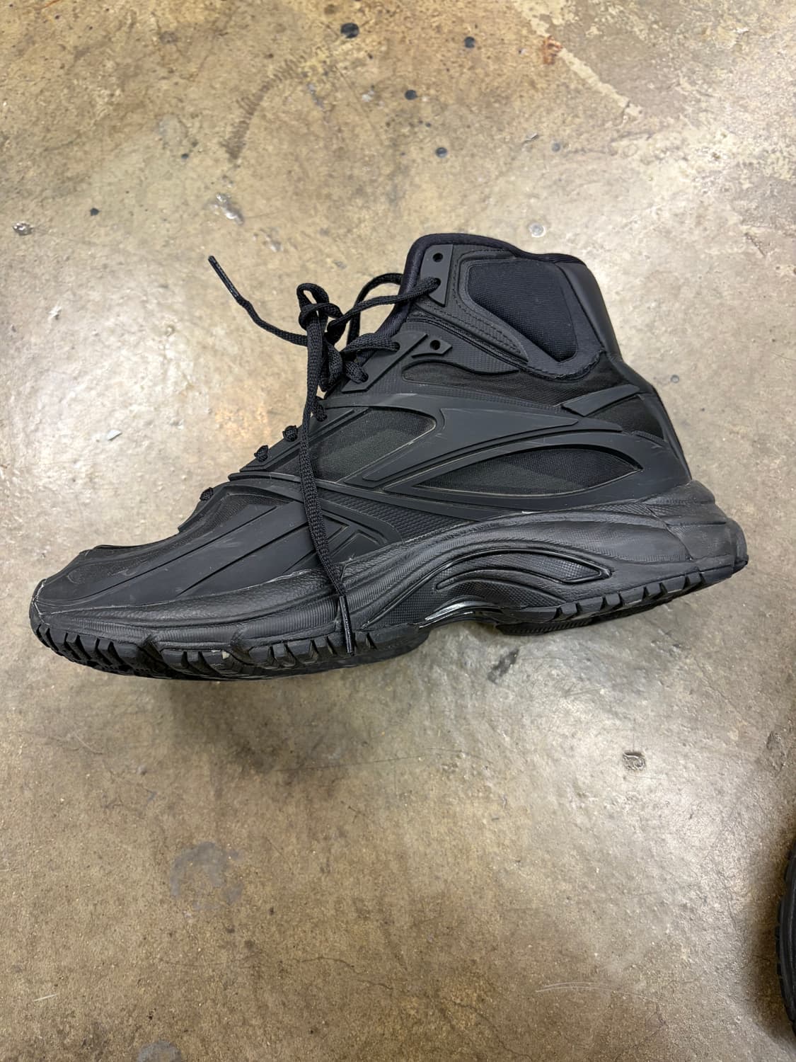 리복&강혁 콜라보 블랙 하이탑 운동화 250mm 상품이미지5