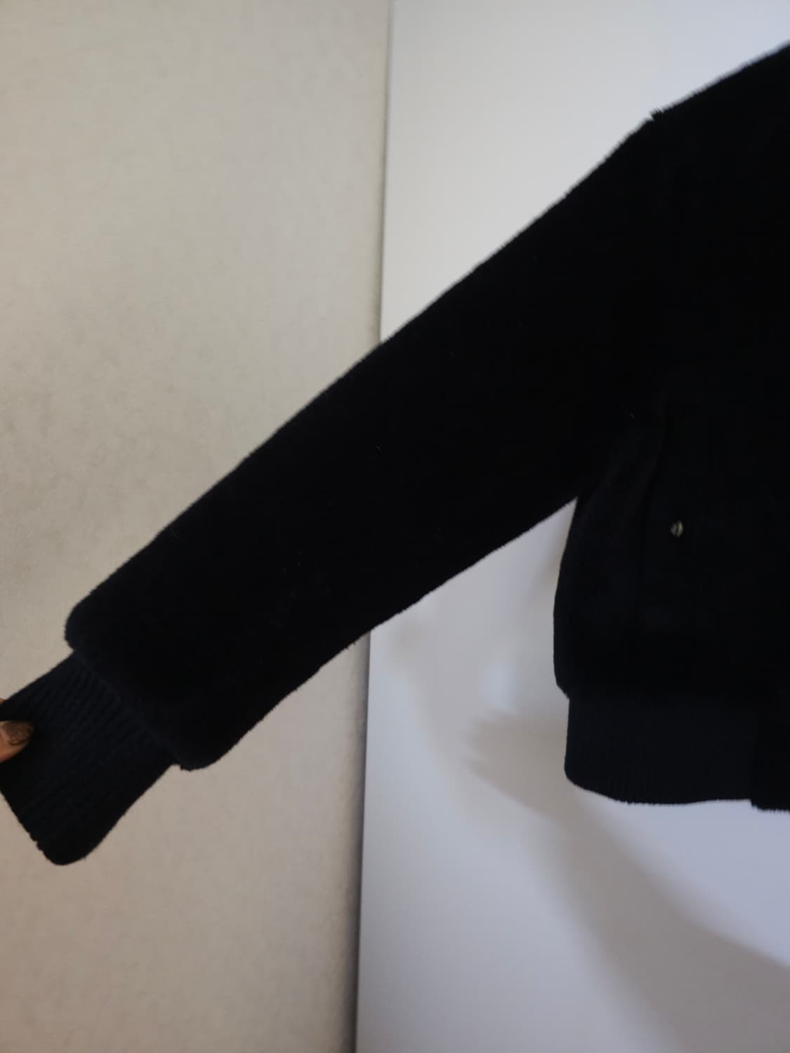 더엣지 양모 봄버자켓 블루종 상품이미지2