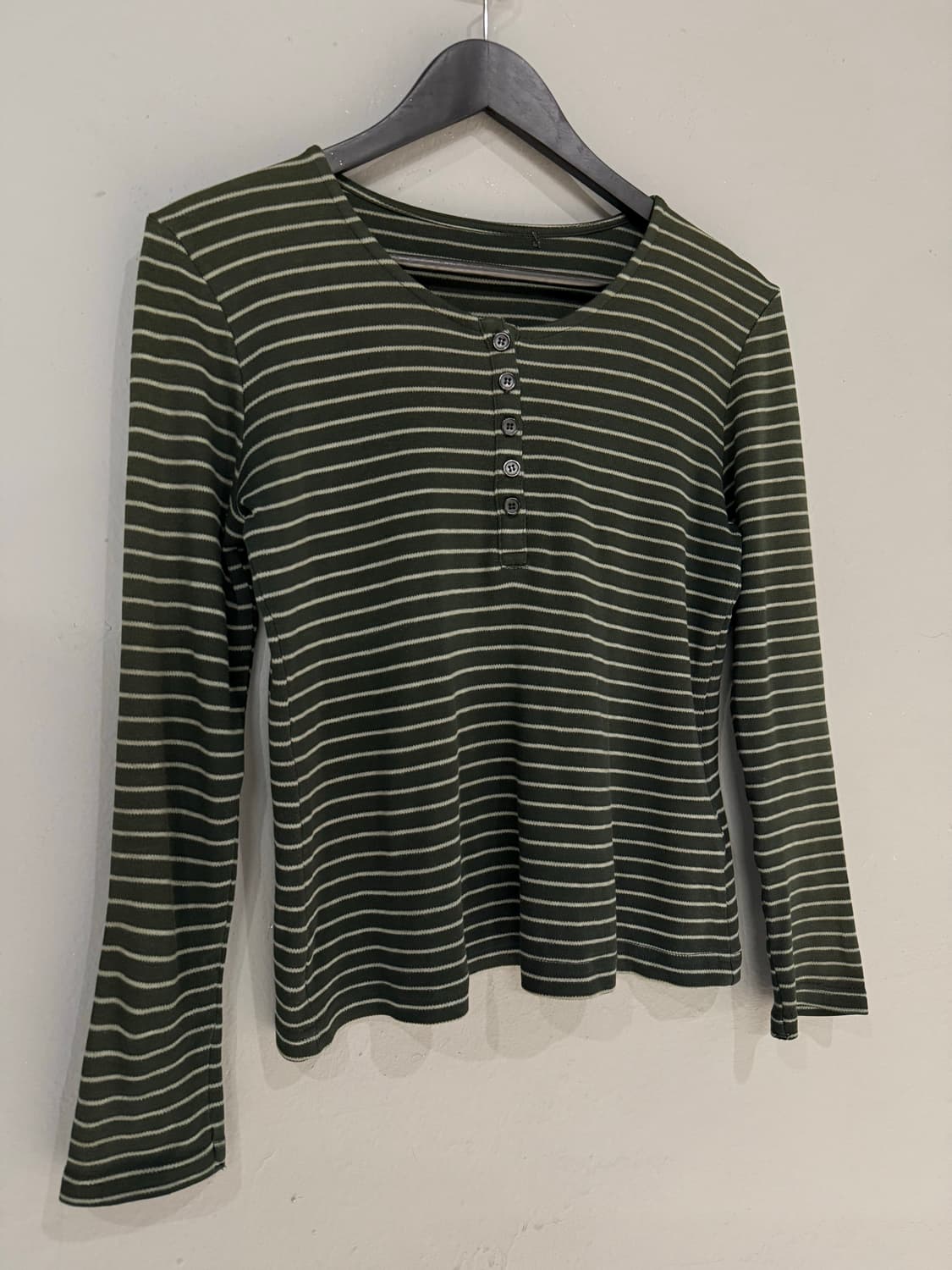 stripe pattern button-up long sleeve 상품이미지6