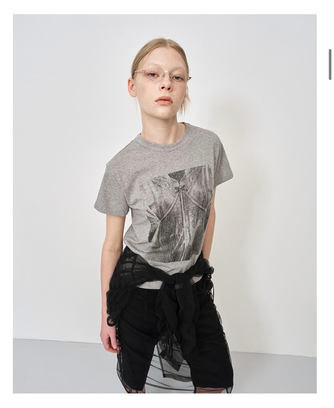 lcdc 프린팅 그레이 반팔 상품이미지1