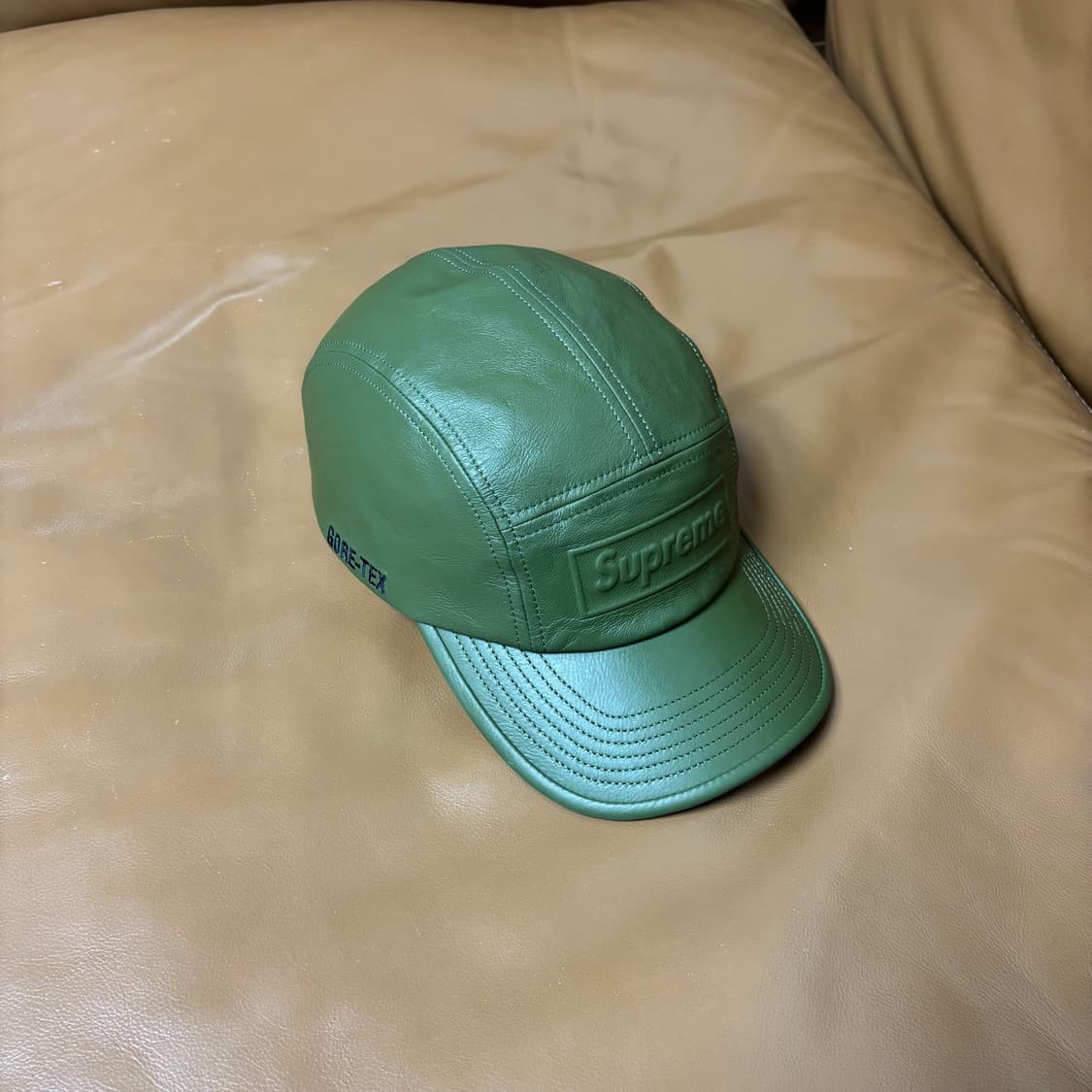 Supreme 슈프림 고어텍스 레더 카키 캠프캡 모자 Goretex 상품이미지1
