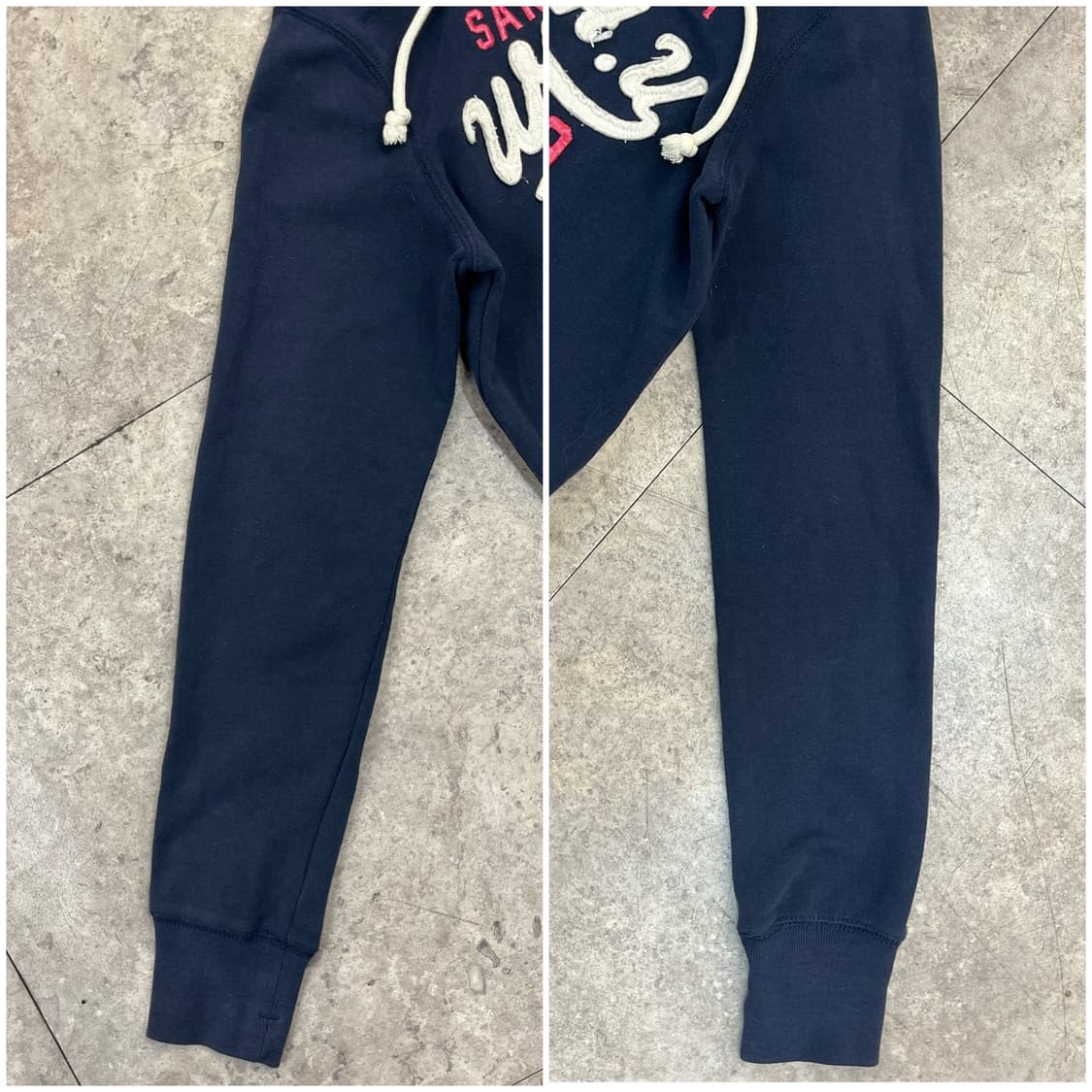 후아유 레터링 후드집업 네이비 M #csz2381 상품이미지6