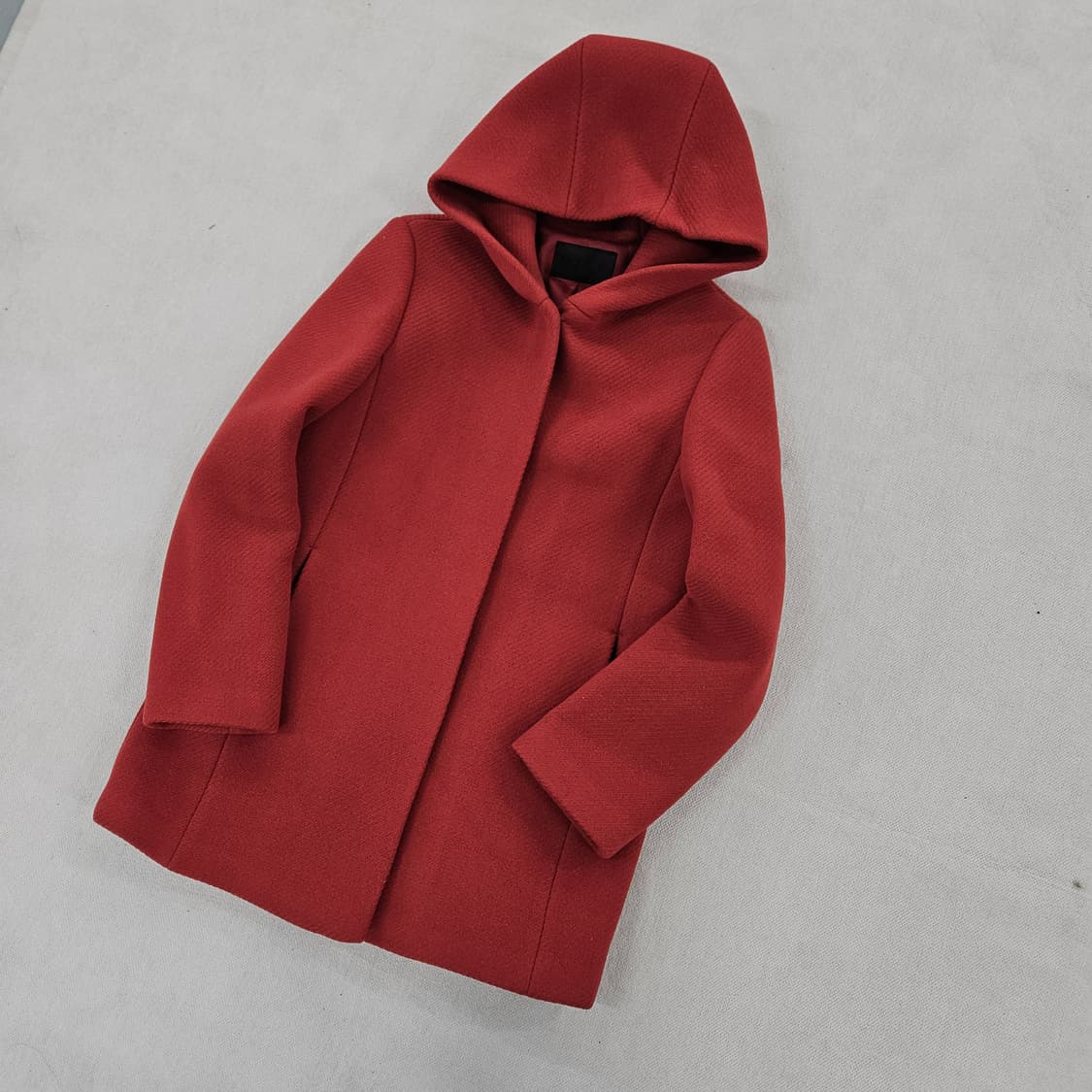 [실측확인] 한섬 마인 여성 후드 반코트 0121Y1 상품이미지1