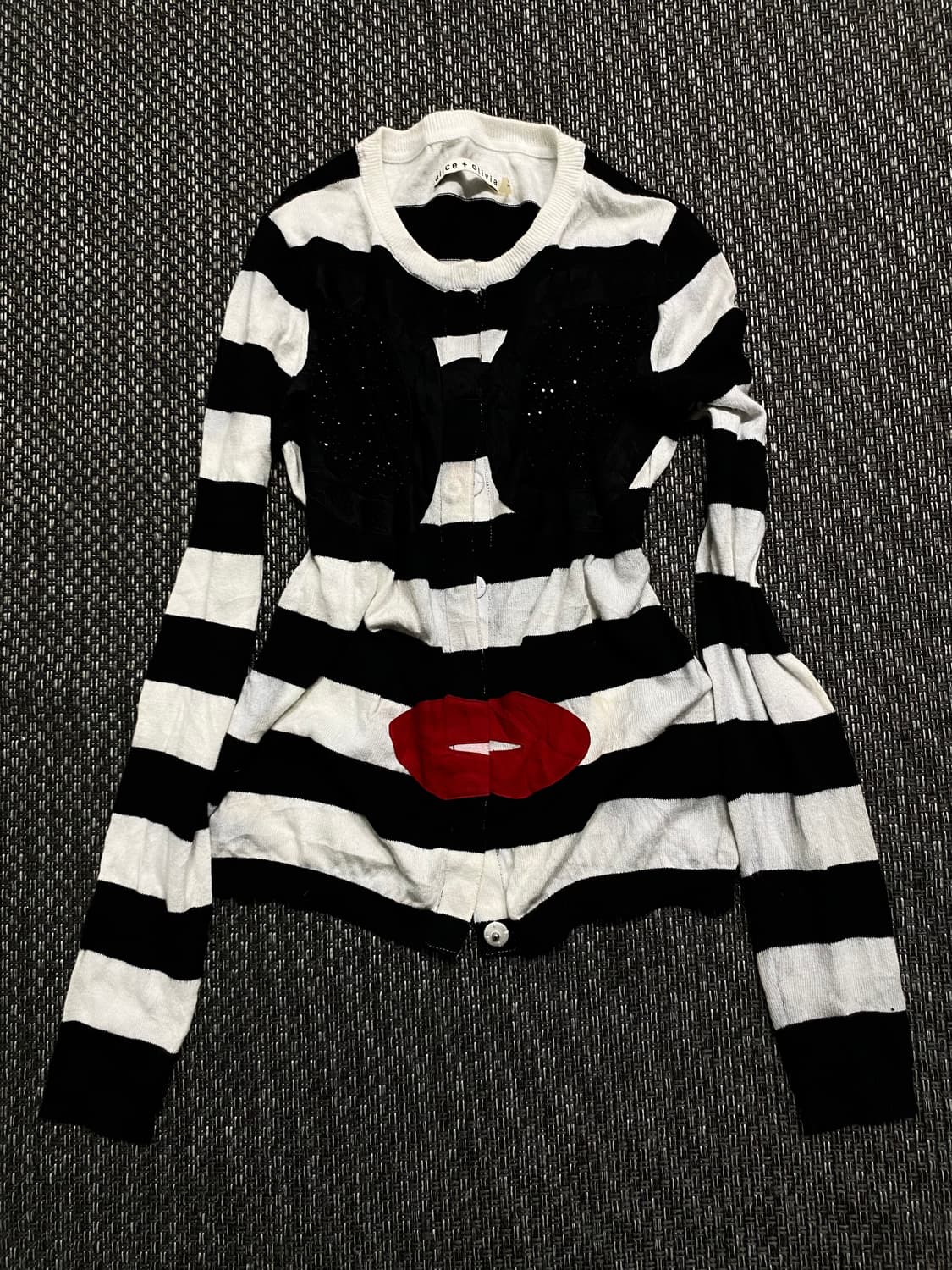 [alice+olivia]2000s Archive Stripe Cardi 상품이미지4