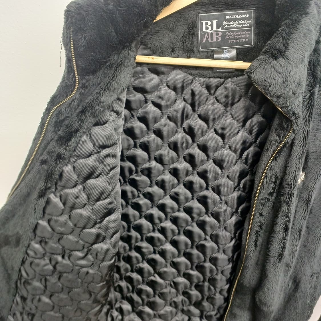 블랙맘바 퍼 집업 자켓 점퍼 L 상품이미지3