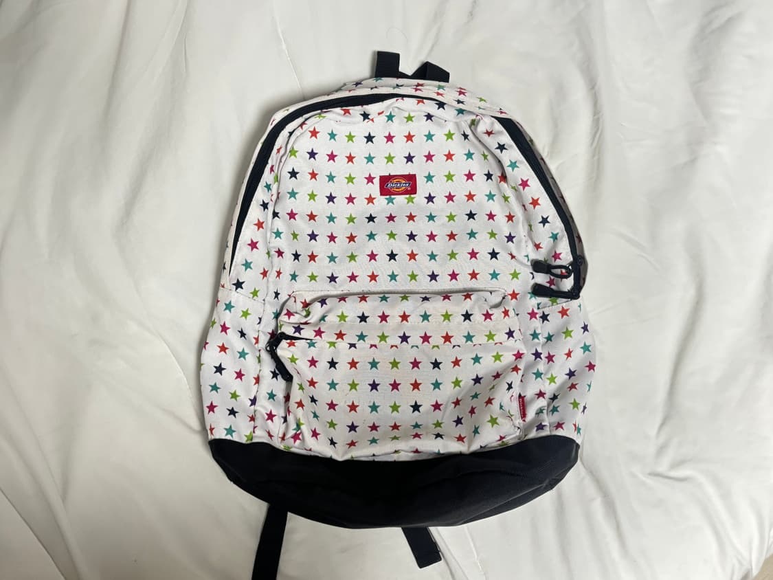 디키즈 빈티지 별 패턴 백팩 가방 화이트 상품이미지1