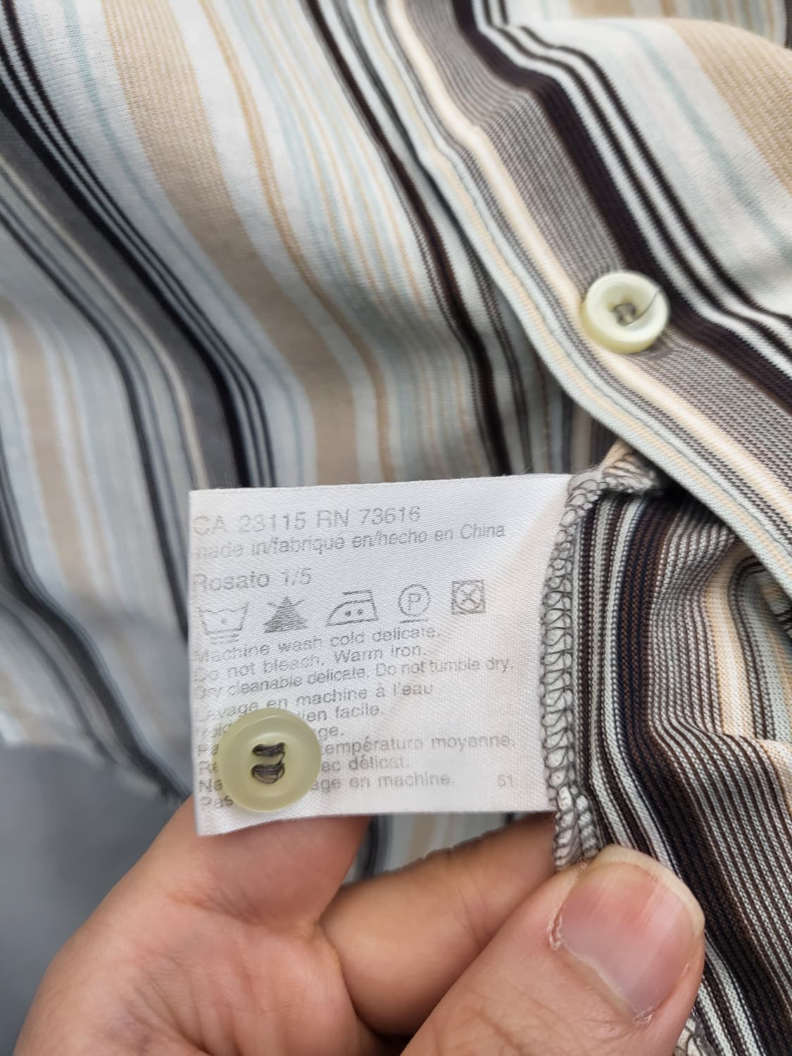 보스 스트라이프 반팔 셔츠 상품이미지4