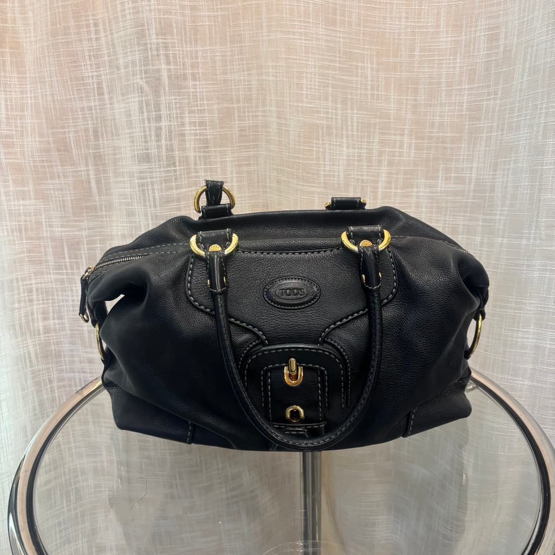 정품 토즈 스티치 레더 토트백     상품이미지4