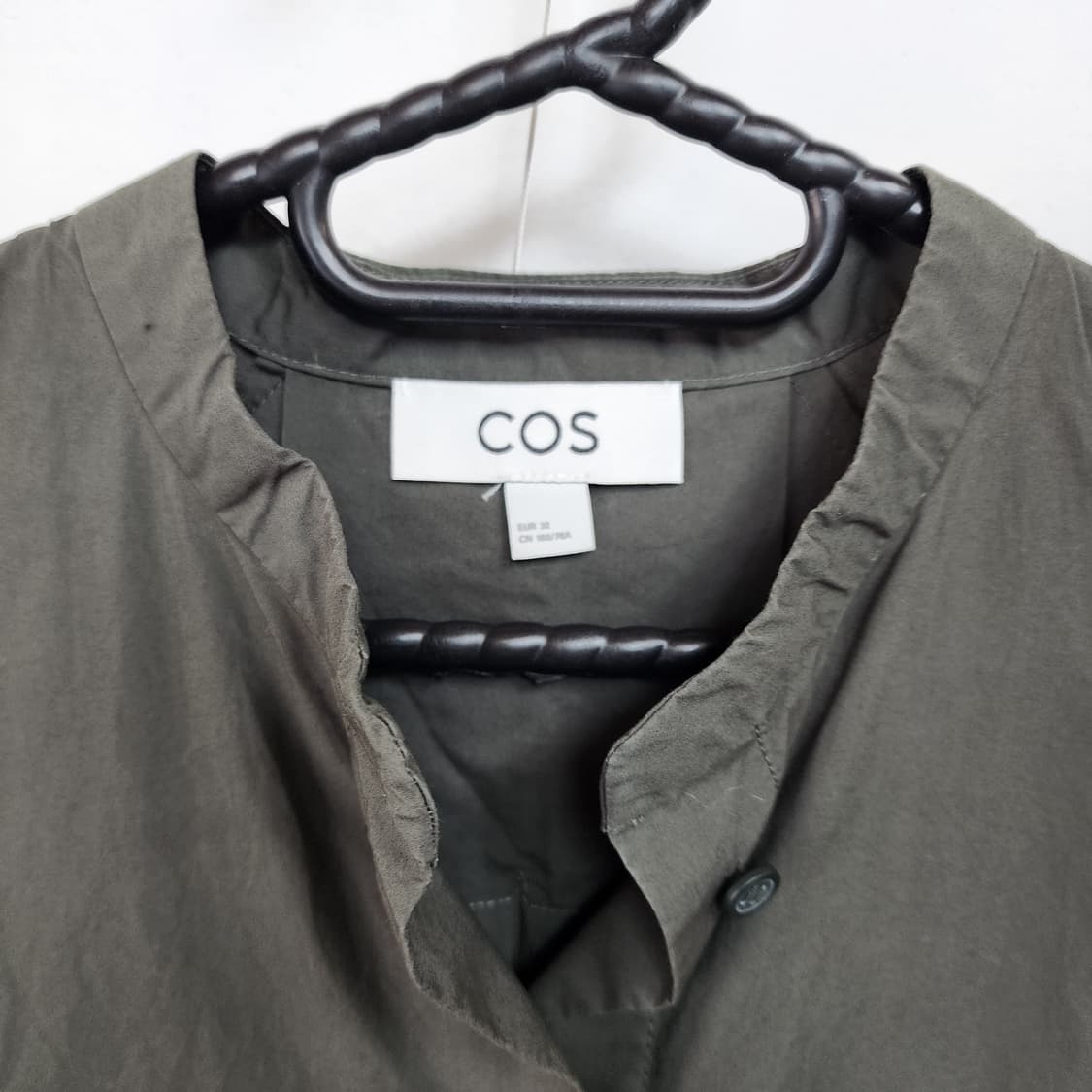 COS 코스 카키색 롱 셔츠 원피스 상품이미지3