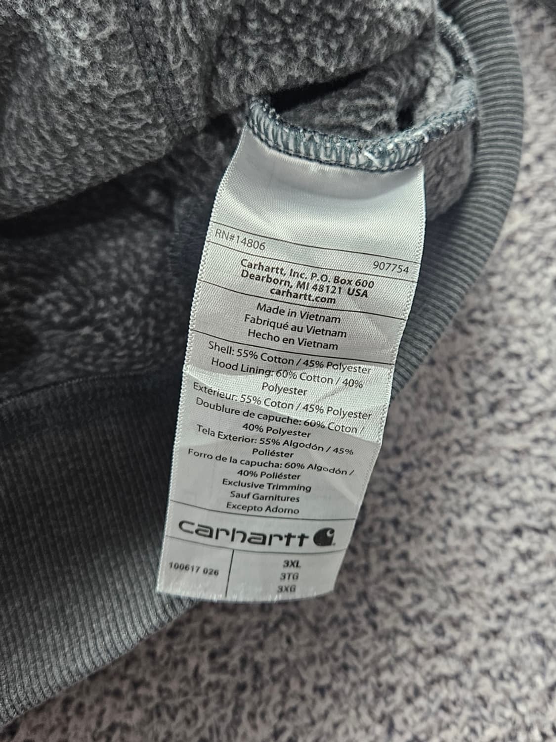 칼하트 포켓 베스트 커스텀 스웻 후드 티셔츠 ( 3XL ) / 10987 상품이미지9