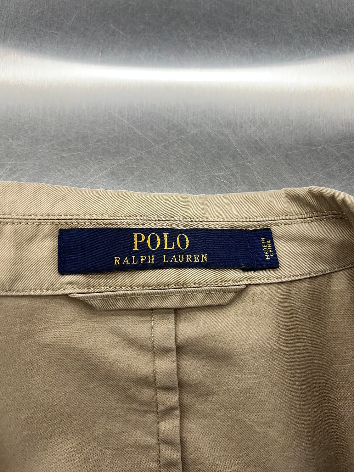 폴로 랄프로렌 베이지 피마 코튼 치노 3b 블레이저 상품이미지7