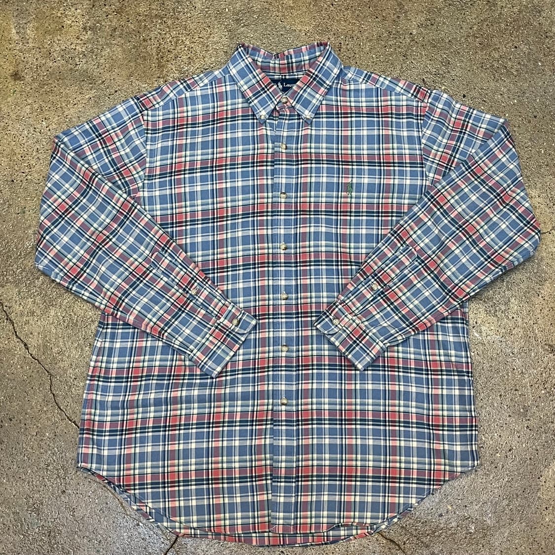 미국 빈티지 폴로 랄프로렌 체크셔츠 남방 상품이미지1