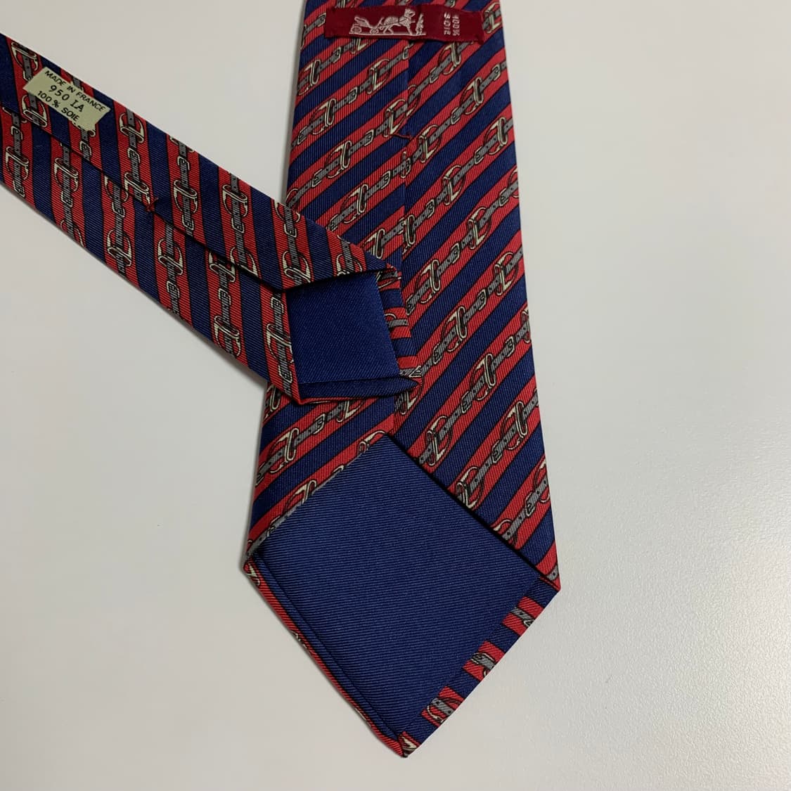 에르메스(HERMES) 스트라이프 넥타이 기하학적패턴 A+ 최상급 상품이미지6