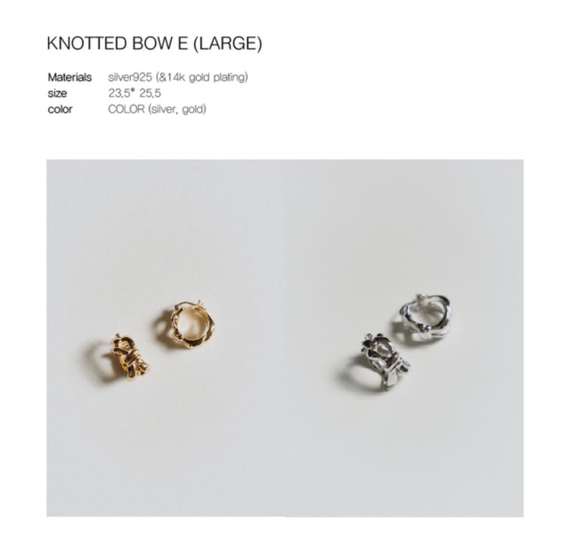 1064 STUDIO Knotted bow e (large) 상품이미지3