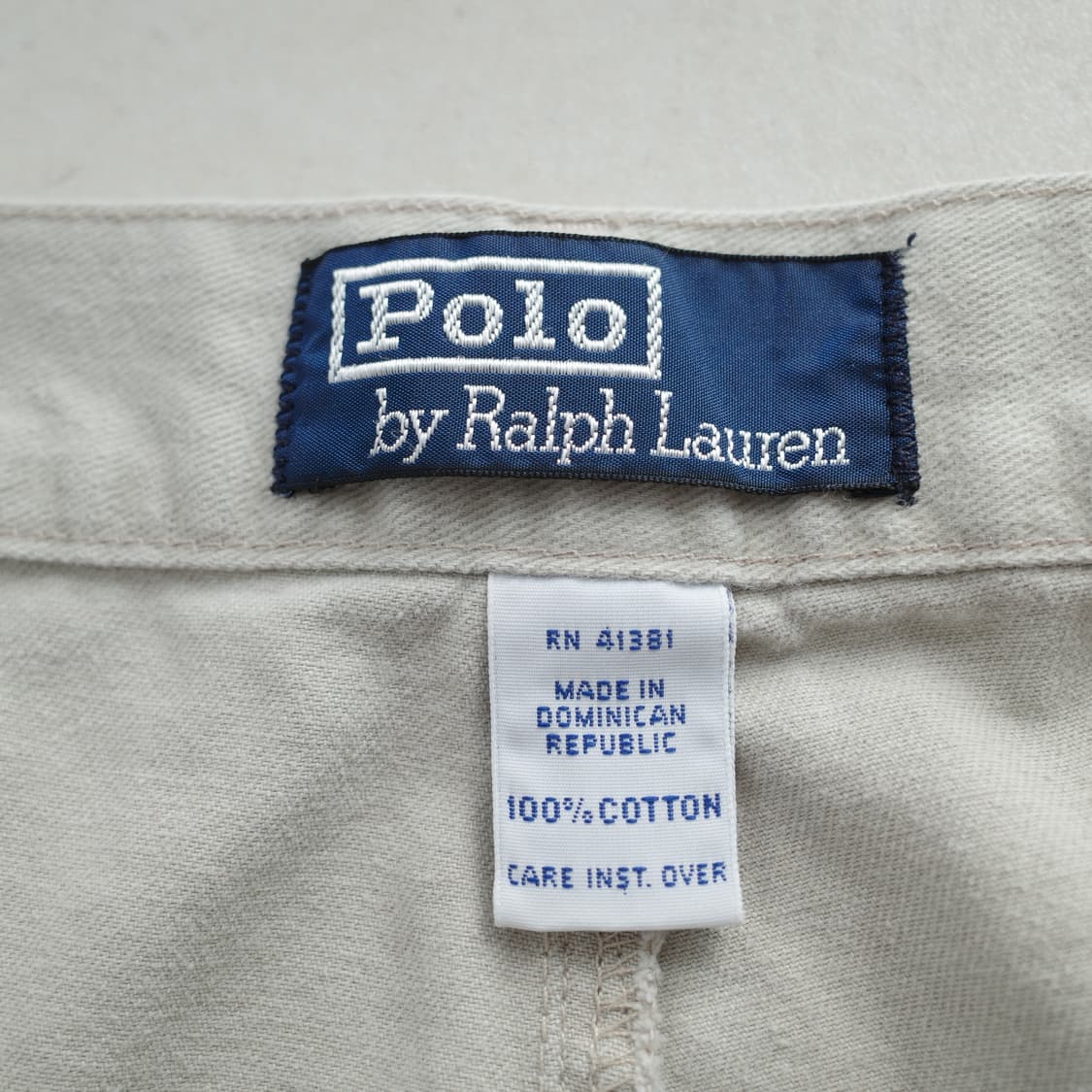 90s 폴로 랄프로렌 어센틱 플란넬 투턱 면 치노 팬츠 W36xL32 상품이미지5