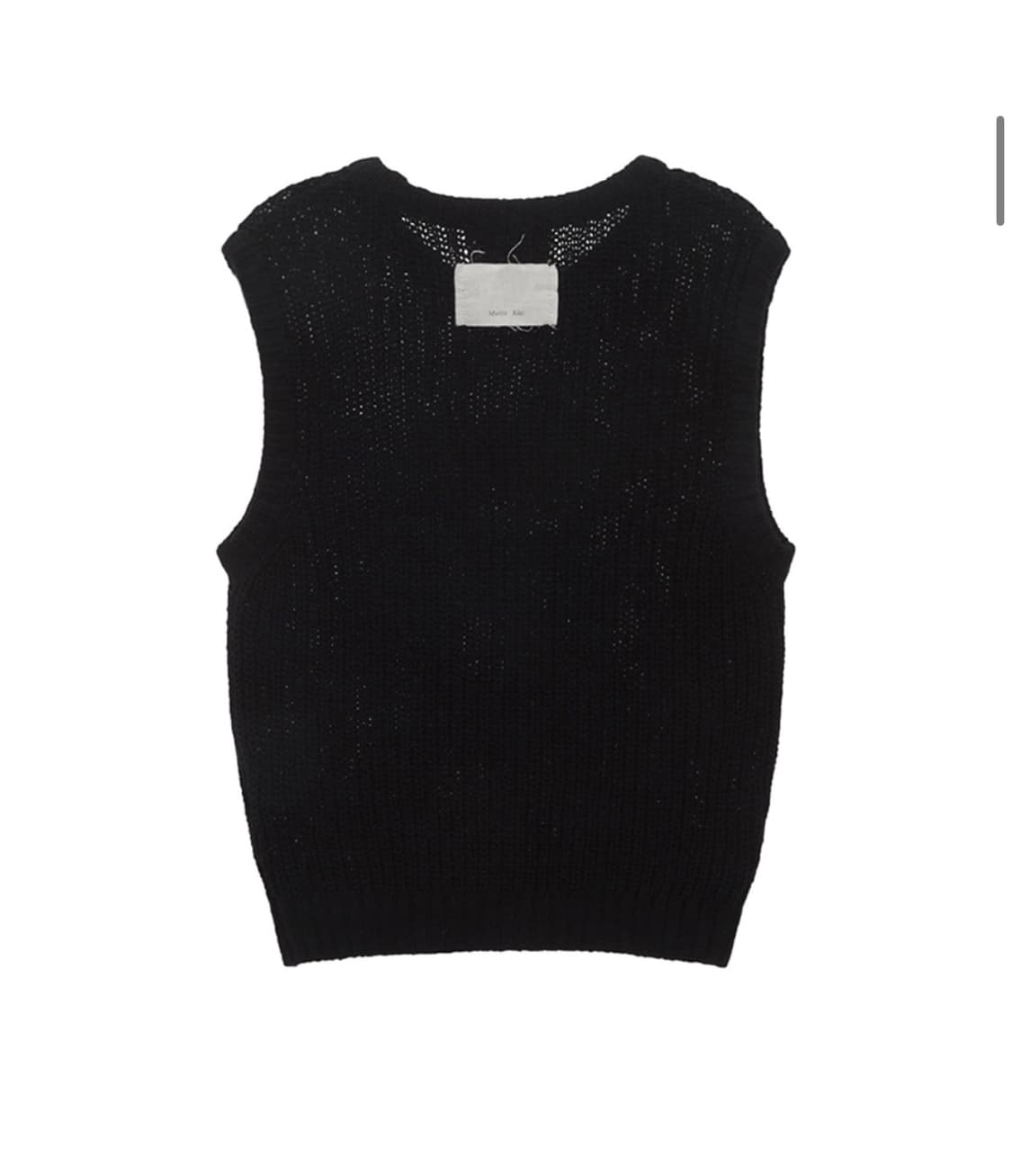 BIG LOGO KNIT VEST FOR WOMEN IN BLACK  상품이미지2