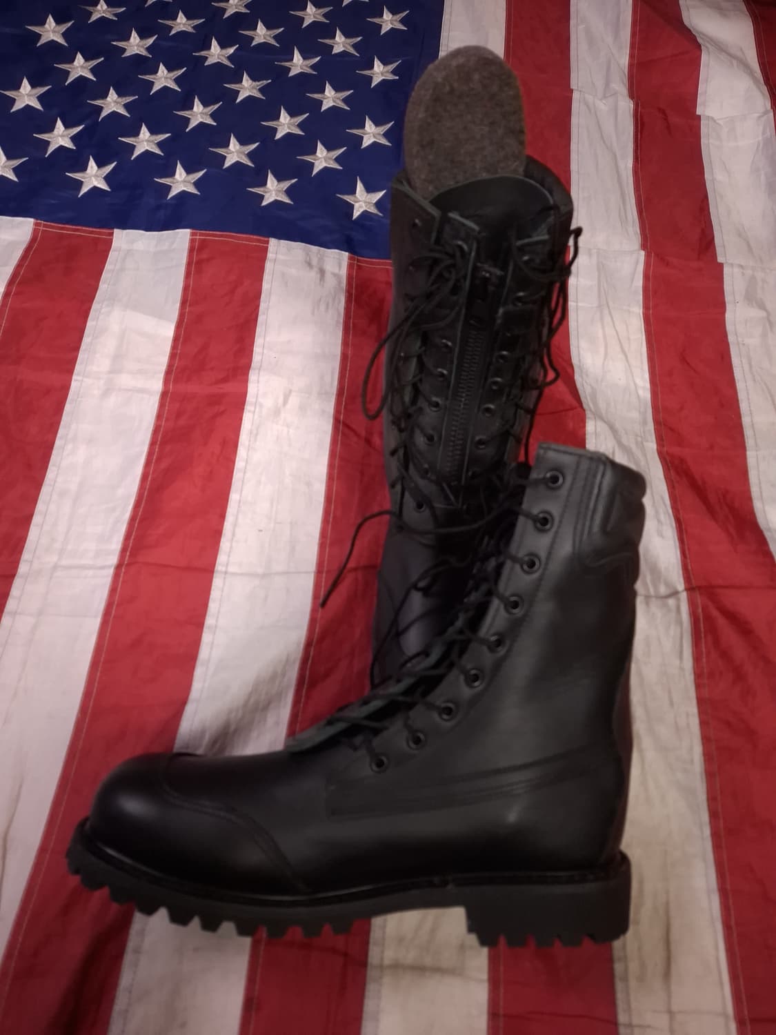 새제품 오리지날 올아메리칸 MFG  미공군/소방관 파이어 스틸토 부츠 상품이미지3